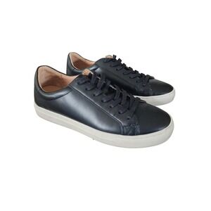 Quince Womens Black Leather Sneakers  Size 8 Quiet Luxury Capsule Wardrobe